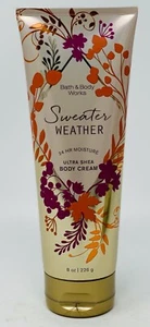 1 SWEATER WEATHER BATH & BODY WORKS MOISTURE ULTRA BODY CREAM LOTION 8 OZ / 226G - Picture 1 of 1