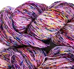 ATOMIC ~ RAINBOW COLOR BURST  100gr Skein 420yd Malabrigo MECHITA SW MERINO YARN - Picture 1 of 1