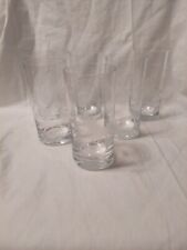 Lot Of 6 Frosted Nature Animal Scene Drinking Glasses 5.5"