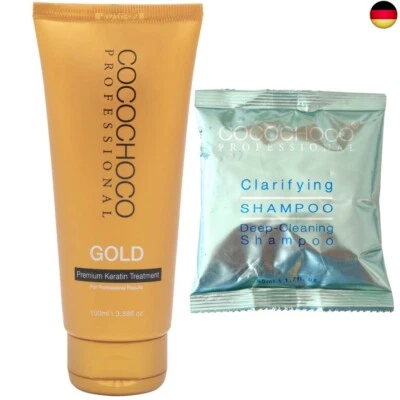 BESUCHE DEN COCOCHOCO PROFESSIONAL- COCOCHOCO Professional Gold Keratin Starter KIT - Hair Treatment (100 ml) und