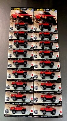 Hot Wheels 2025 Off Road 1987 Toyota Pickup Truck Car Culture Red (lote de 18) Foto 1 de 4