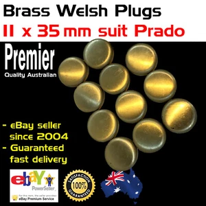 Set 11 x 35mm Fits Toyota Prado Brass Welch Welsh Freeze Core Plug Gallery Kit - Picture 1 of 3