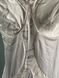 Vintage Hanes All In One Sz 36D Second Skin Silky Nylon Shimmer Bodysuit Shaper - Picture 1 of 6