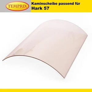 Kaminglas gebogen für Hark 57 Kaminscheibe Ofen Sichtscheibe Ersatzteil - Bild 1 von 5