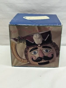 Christmas Toy Soldier Nutcracker Head Mug 20oz Hand Painted Ceramic 1996 - Picture 1 of 6