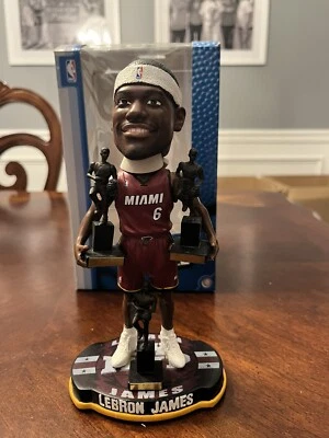 Lebron James Miami Heat Triple MVP Bobblehead Los Angeles Lakers Cleveland Cavs - Image 1 of 4