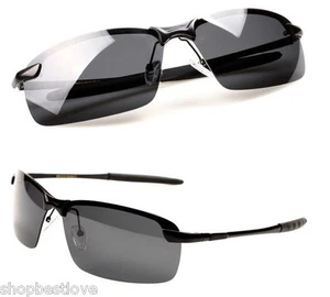 Stylish Unisex Polarized Sport Sunglasses - Shatter Resistant - UV400 - [Smoke] - Picture 1 of 3