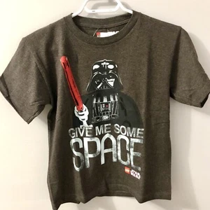 Darth Vader Lego Star Wars Youth Brand New T-Shirts - Grey - Large Size - Picture 1 of 6