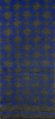 Versace 100% Wool Navy/Black Scarf 25x180 Style #SCB1LAA8038 0002 NEW - Image 1 of 4