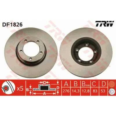 TRW 2X Disque De Frein Avant 276 Complet Pour LDV 400 Plateau/Châssis - Photo 1/2