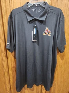 Arizona Coyotes Utah HC Gray Antigua Kachina Polo Shirt Size XL NEW - Picture 1 of 5