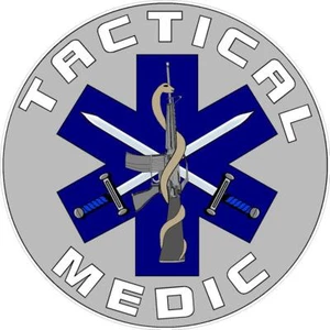 Calcomanía de vinilo reflectante táctica médica Swat SOL EMT EMS rescate paramédico - Imagen 1 de 3