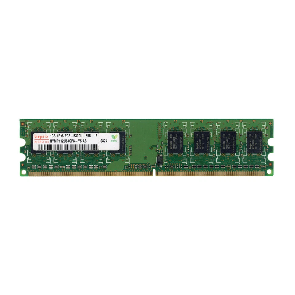 Computer RAM Module Hynix HYMP112U64CP8-Y5 1GB DDR2 Non-Ecc 667MHz - Image 1 of 1