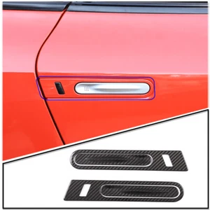 Carbon Fiber Exterior Side Door Handle Cover Trim For Nissan GTR R35 2008-2016 - Picture 1 of 9