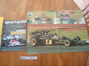 Magazine revue sport auto 123 1972 + POSTER JOHN PLAYER SPECIAL MONOPLACES - Imagen 1 de 5