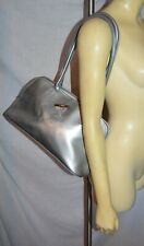 LONGCHAMP silver metallic  Shoulder  Bag purse ICONIC 