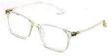 Lightweight Crystal TR90 Rectangle Eye Glasses Clear Lens Rx'able or Fashion Use