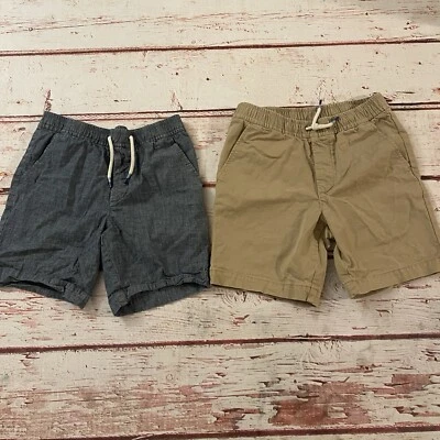 Shorts chino Gap infantil masculino tamanho XL 12 azul bronzeado leve cordão lote de 2 - Imagem 1 de 4