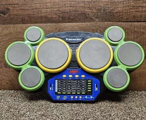Kawasaki Mega Deluxe Drum Pad Electronic/Classic Drum Set Toy w/ Rhythm TESTED! - Picture 1 of 3