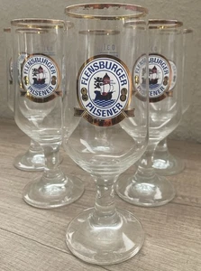 Flensburger Pilsener Glas / Bierglas, Goldrand 0,3l Ritzenhoff Pokal - Bild 1 von 2