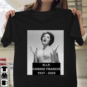 Camiseta Connie Francis Negra Algodón Talla Hombres Algodón Todas las Tallas Nueva SG2244 - Imagen 1 de 3