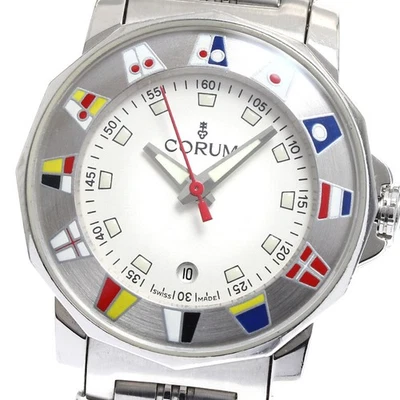 Reloj de cuarzo Corum Admirals Cup para dama SS esfera blanca fecha nuevo Foto 1 de 4