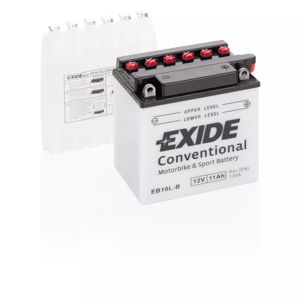 BATTERIE EXIDE CONVENTIONAL 12V EB10L-B/YB10L-B - Photo 1/1