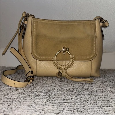 See By Chloe Women Joan Mini Shoulder Bag Crossbody Leather Beige From Japan - Image 1 of 4