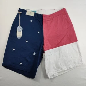 Pantaloncini da golf Castaway Nantucket da uomo taglia 35 Cisco mazze da golf bandiera nuovi - Foto 1 di 6