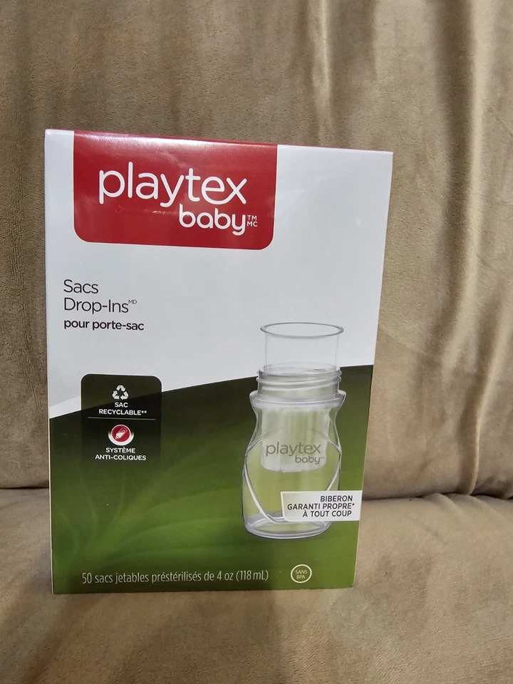 Лот из 4 вкладышей для бутылок Playtex 4 унции 50 штук каждая 200 штук НОВЫЕ - Изображение 1 из 4