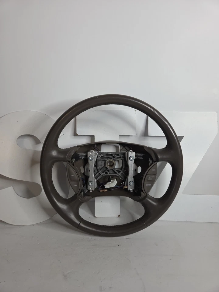 1997-1998 LINCOLN MARK VIII 8 STEERING WHEEL w/CRUISE Gray Leather OEM Original - Image 1 of 4