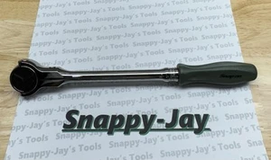 Snap-on Tools COMBAT GREEN 3/8" Drive Hard Grip Round Swivel Ratchet FHNFD100CG - Picture 1 of 7