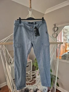 Indicode Herren Leinenhose Booth - Stoffhose Cargohose Sommerhose Taschen Neu - Bild 1 von 4