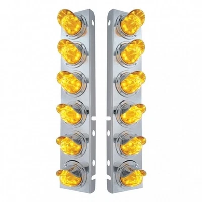 Barra de luz delantera para purificador de aire United Pacific 33914, acero inoxidable, con Foto 1 de 4