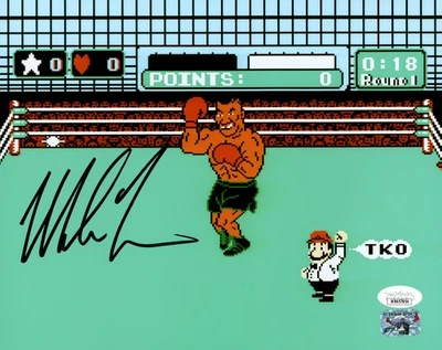 Mike Tyson Autographed Signed 8x10 Photo Nintendo NES Punch-Out!! JSA Wit - Image 1 of 2