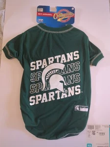 Pet First Michigan State Spartens Football Dog Jersey Sz L - Picture 1 of 4