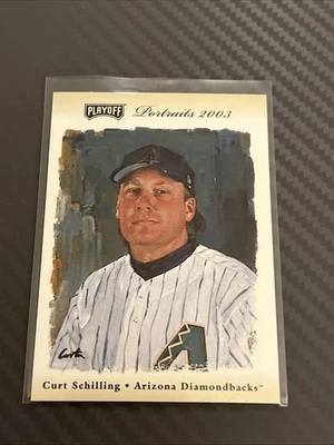 2003 Playoff Portraits Curt Schilling #7 180/250 Beige Arizona Diamondbacks - Image 1 of 2