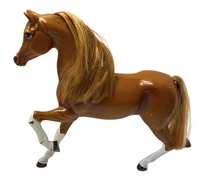 Mattel Barbie Caballo Marrón Brillante Bellezas Diamante Azul Animal Figura De Colección Y2K Foto 1 de 4