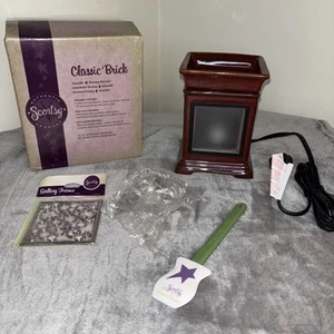 Scentsy Gallery Collection Classic Ziegelrot Vollwärmer mit Rahmen Retired Neu - Bild 1 von 13
