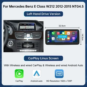 Wireless Carplay Linux Touch Screen For Benz E Class W212 2012-2015 NTG4.5/4.7 - Bild 1 von 21