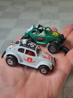 Vintage Matchbox Superfast No 15 HI HO SILVER VW Bug And Sand Digger Bug - Image 1 of 4