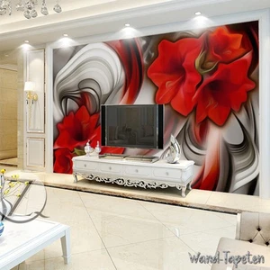 Fotomural no tejido papel pintado murales hermoso estilo flor 3D 3700 - Imagen 1 de 5