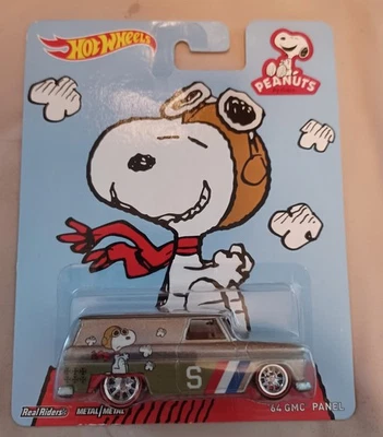 2014 Hot Wheels '64 GMC панель Peanuts Snoopy поп-культура реальные райдеры - Изображение 1 из 3