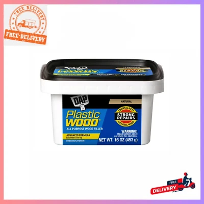 DAP Plastic Wood Latex 16 oz Natural All Purpose Wood Filler