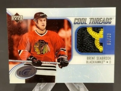 2005-06 Upper Deck Ice Cool Threads Patches #CTP-BS Brent Seabrook 9/50 - Image 1 of 2