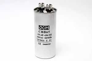 55UF 450V CBB65 55MFD 450 VAC 55 UF MFD Fan Capacitor Run AC AIR Compressor - Afbeelding 1 van 1