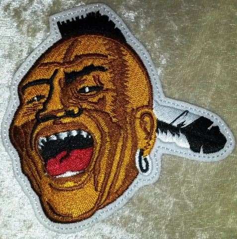 Atlanta Braves Noc-A-Homa Mascot 4" Iron /Sew On Embroidered Patch~FREE SHIP!~ Cover