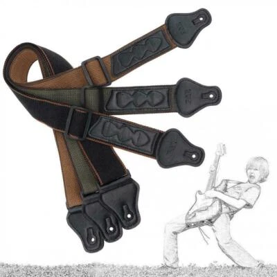 Nylon Guitar Strap Adjustable for Acoustic Electric Bass Guitar US Ship BLACK - Image 1 of 4