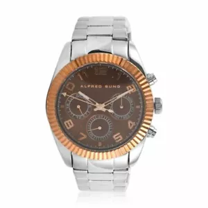 ALFRED SUNG Watch in ION Plated Rose Gold SPLASH WATER RESISTANT Original Box - Picture 1 of 8
