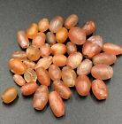 Old Ancient Chalcedony Pink Agate Beads Necklace Neolithic Stone Age Jewelry
